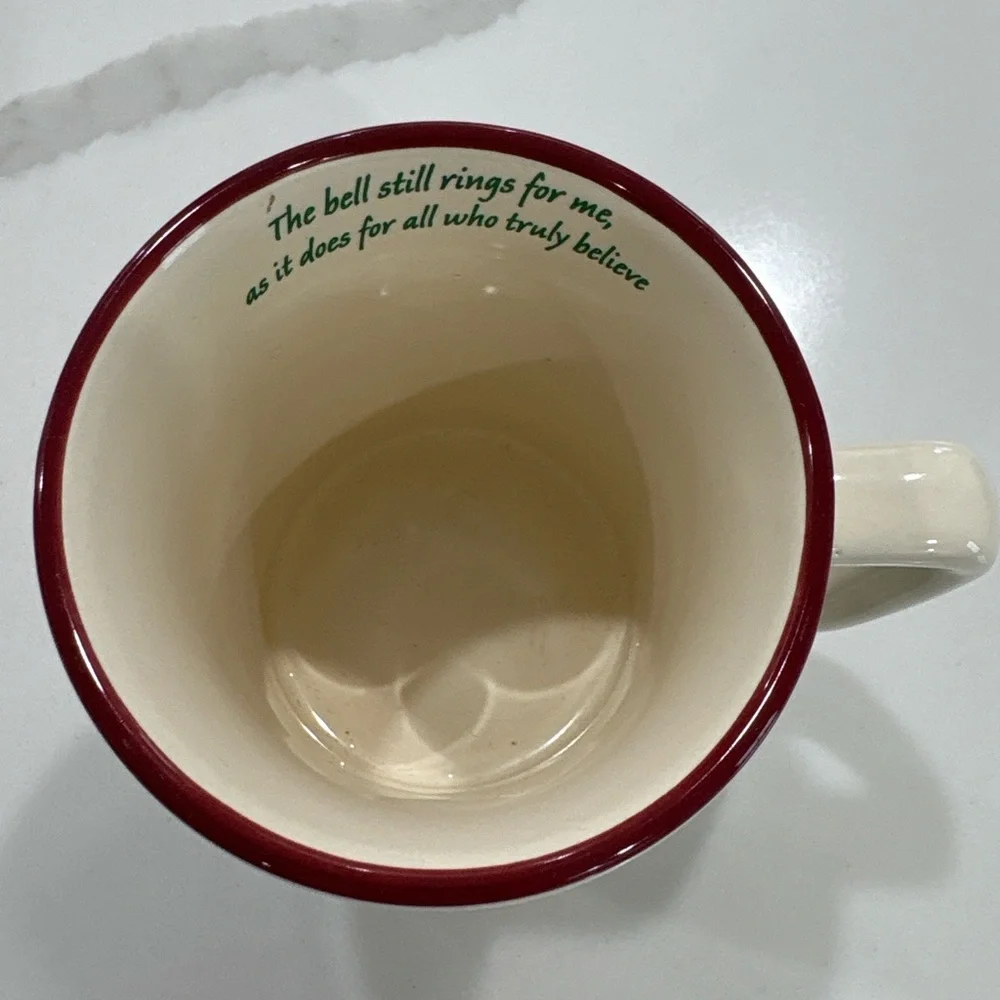 Polar Express Believe Mug Set 3D‎ Relief Set of 3 Christmas Cocoa Cups